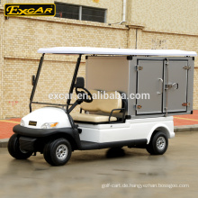 Golfwagen 2 Sitze Elektro-Kraftstoff-Typ und Elektro-Golfwagen mit Cargo-Box